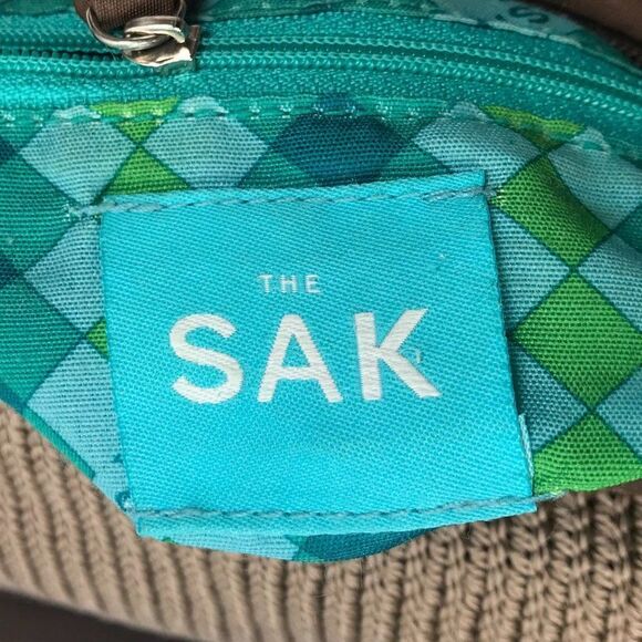 Vintage Y2K Brown Cottagecore Woven Boho Shoulder Bag Purse - Picture 6 of 8